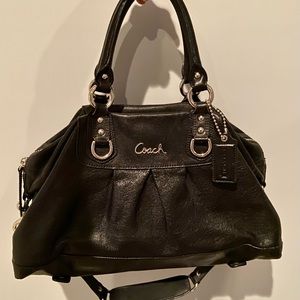 COACH Black Leather Handbag